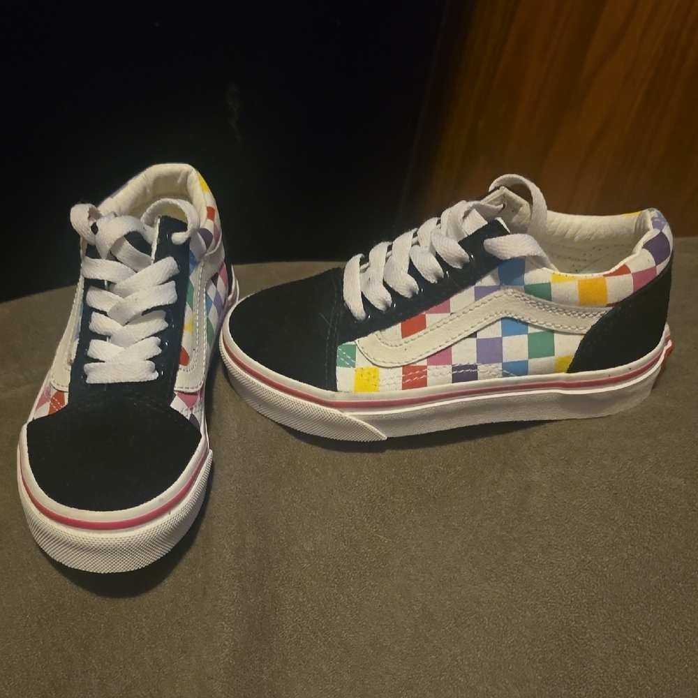 Vans Kids' Multicolor Checkered Sneakers